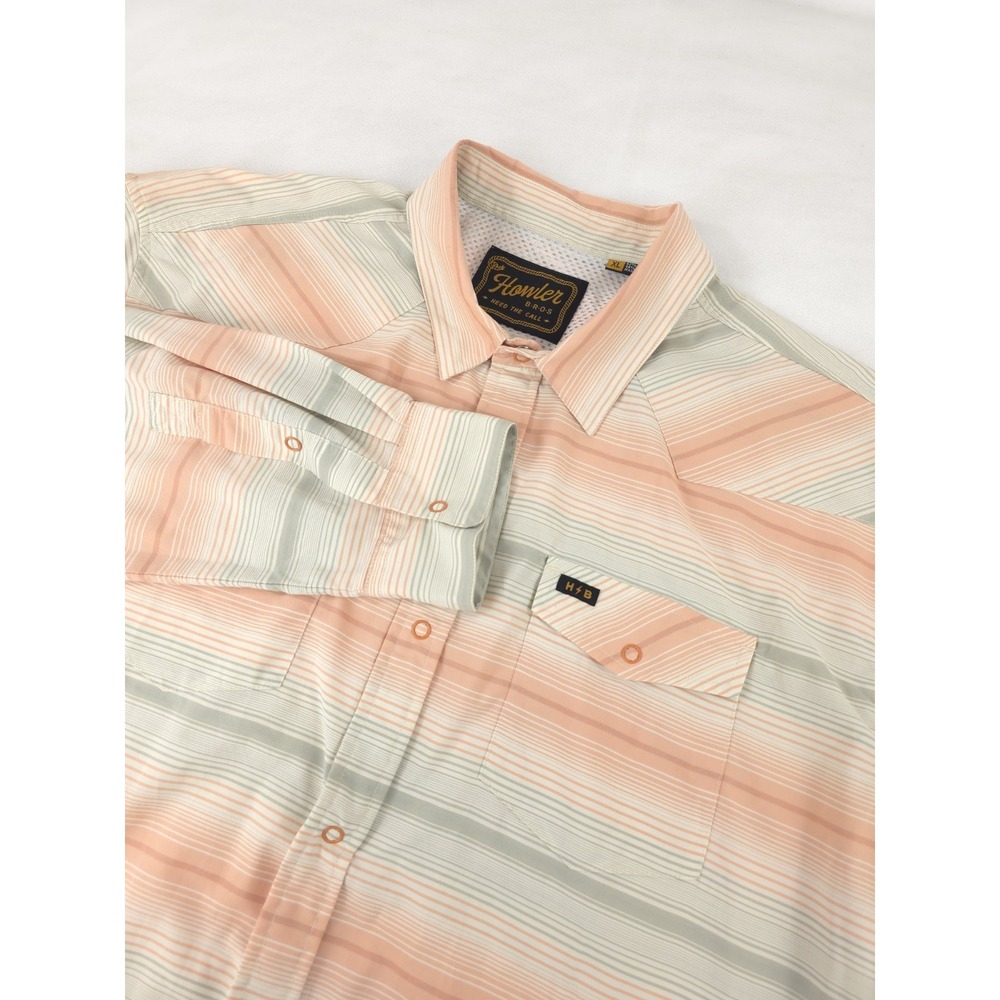 Howler Bros Men's H Bar B Tech Western Martin Stripe Sunset XL